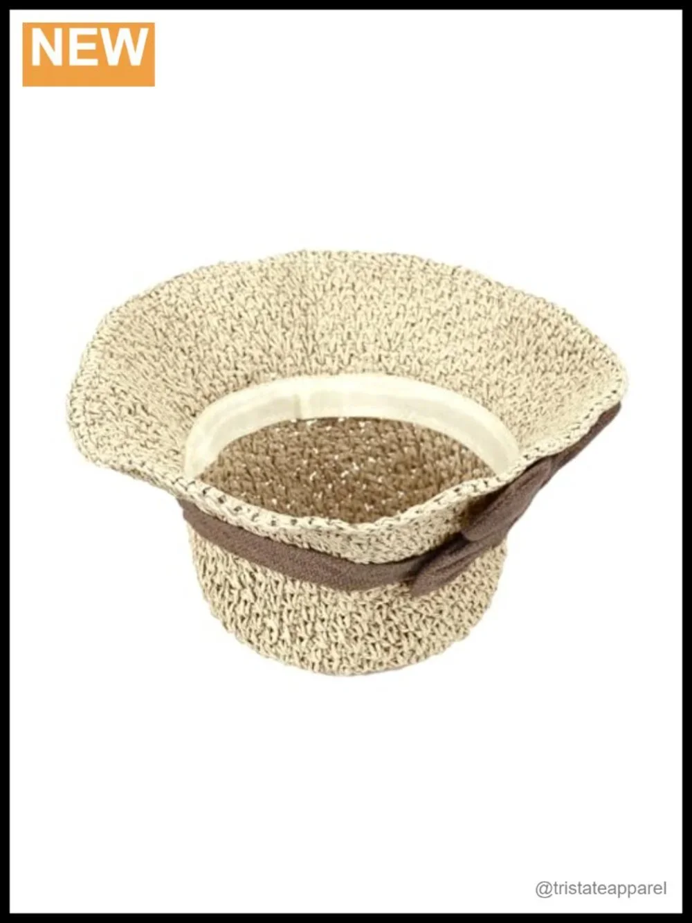 Women's Foldable Sun Straw Hat Wide Brim UPF 50+ Breathable Paper Straw Bucket